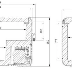 Dometic CFX3-55 Portable Compressor Fridge Cool Box and Freezer 48L -Camping Sales Store CFX3 55 dimensions 12680.1581600124 1