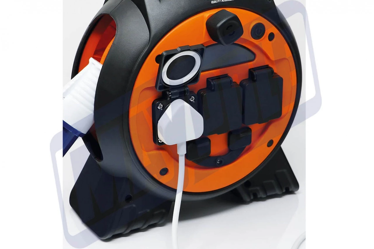 15m Roller Mains Unit Camping Hook Up with LED light 4 15m Roller Mains Unit Camping Hook Up with LED light - Image 2