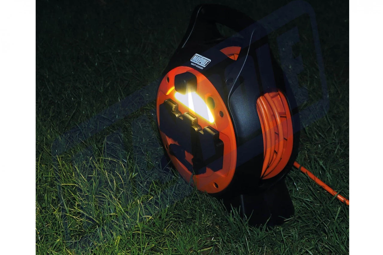 15m Roller Mains Unit Camping Hook Up with LED light 7 15m Roller Mains Unit Camping Hook Up with LED light - Image 5