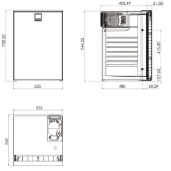 Webasto Cruise Elegance CR130 12 24v Caravan & Motorhome Fridge -Camping Sales Store Web110 49755.1584089986