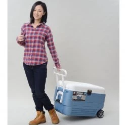 Igloo MaxCold 60 Roller Cool Box Wheeled Ice Chest -Camping Sales Store maxcold 60 quart tow handle 52756.1425296397 1