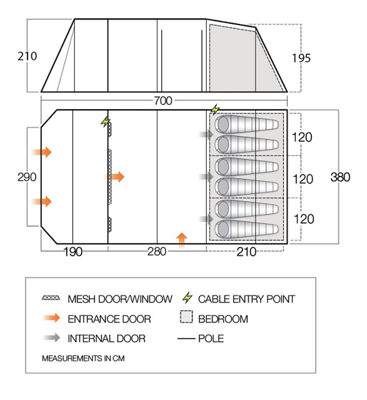 Vango Stargrove II 600XL 6 Person Family Tent Package Deal 7 Vango Stargrove II 600XL 6 Person Family Tent Package Deal - Image 5