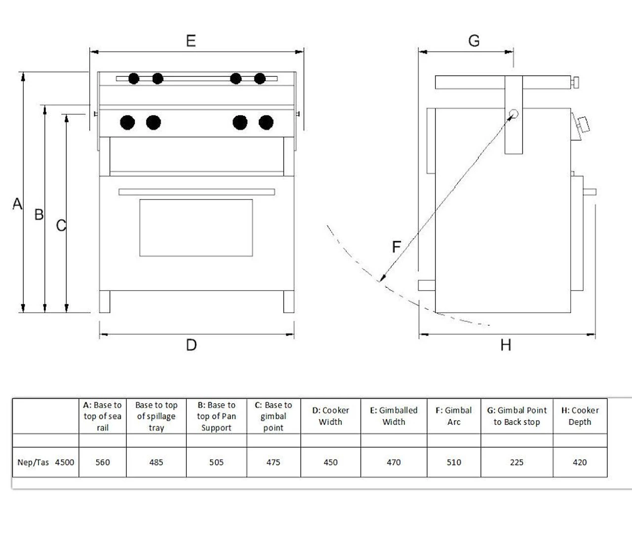 Voyager 4500 Oven, Grill and hob for Caravans Motorhome Campervans and Marine 6 Voyager 4500 Oven, Grill and hob for Caravans Motorhome Campervans and Marine - Image 4